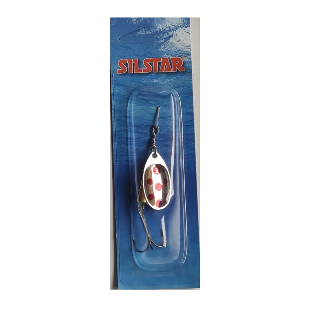 Silstar Spinner N°3 Plata/Rojo 7 g