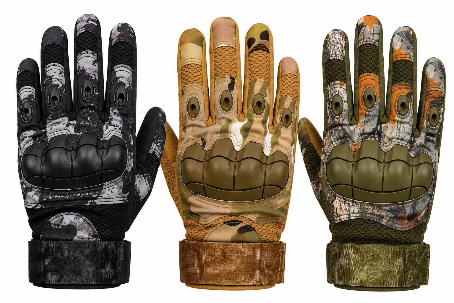 Guantes Tácticos con Protección de Nudillos