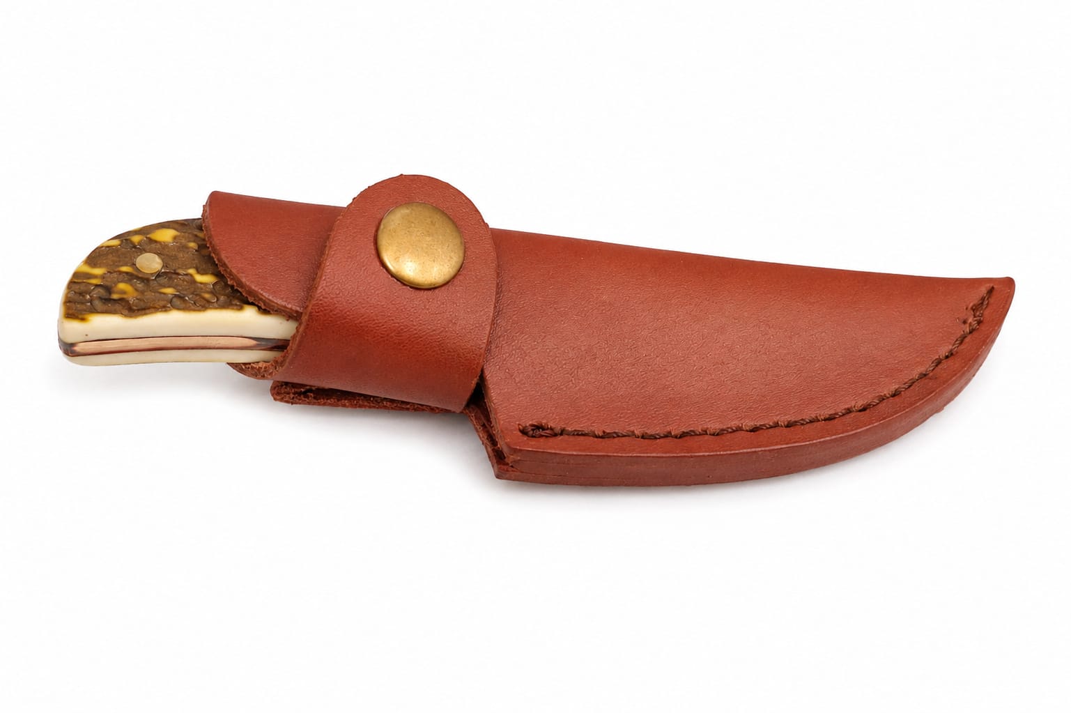 Cuchillo Artesanal de Acero Damasco con Funda - imagen 3
