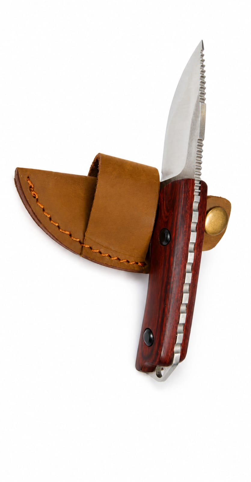 CUCHILLO DE HOJA FIJA – MANGO DE MADERA - imagen 2