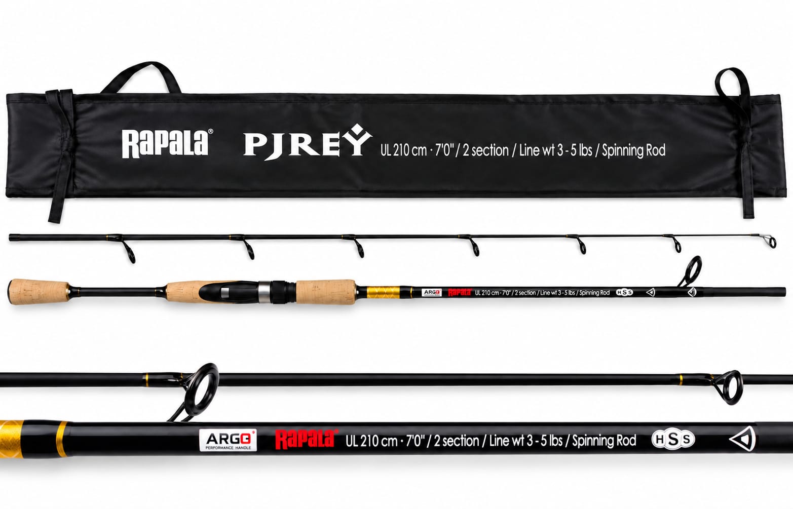 CAÑA RAPALA PJREY UL SPINNING 2,10 M