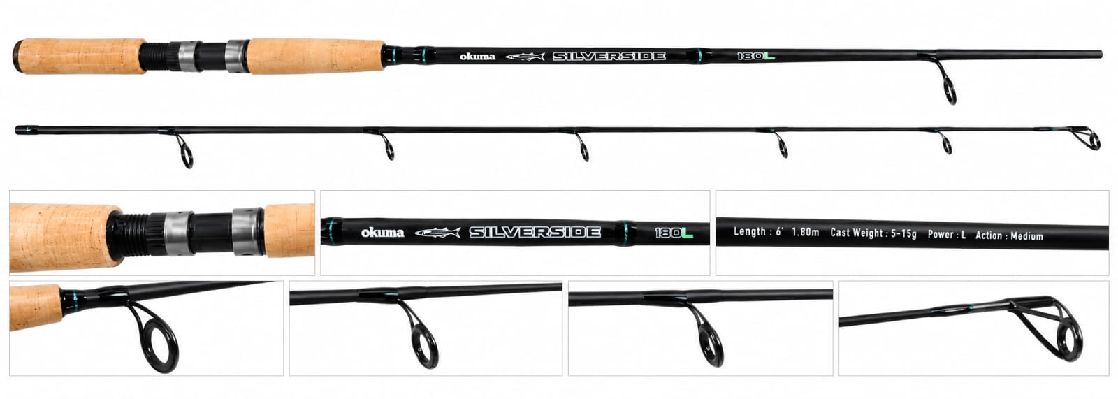 CAÑA OKUMA SILVERSIDE 1,80 M L - imagen 2