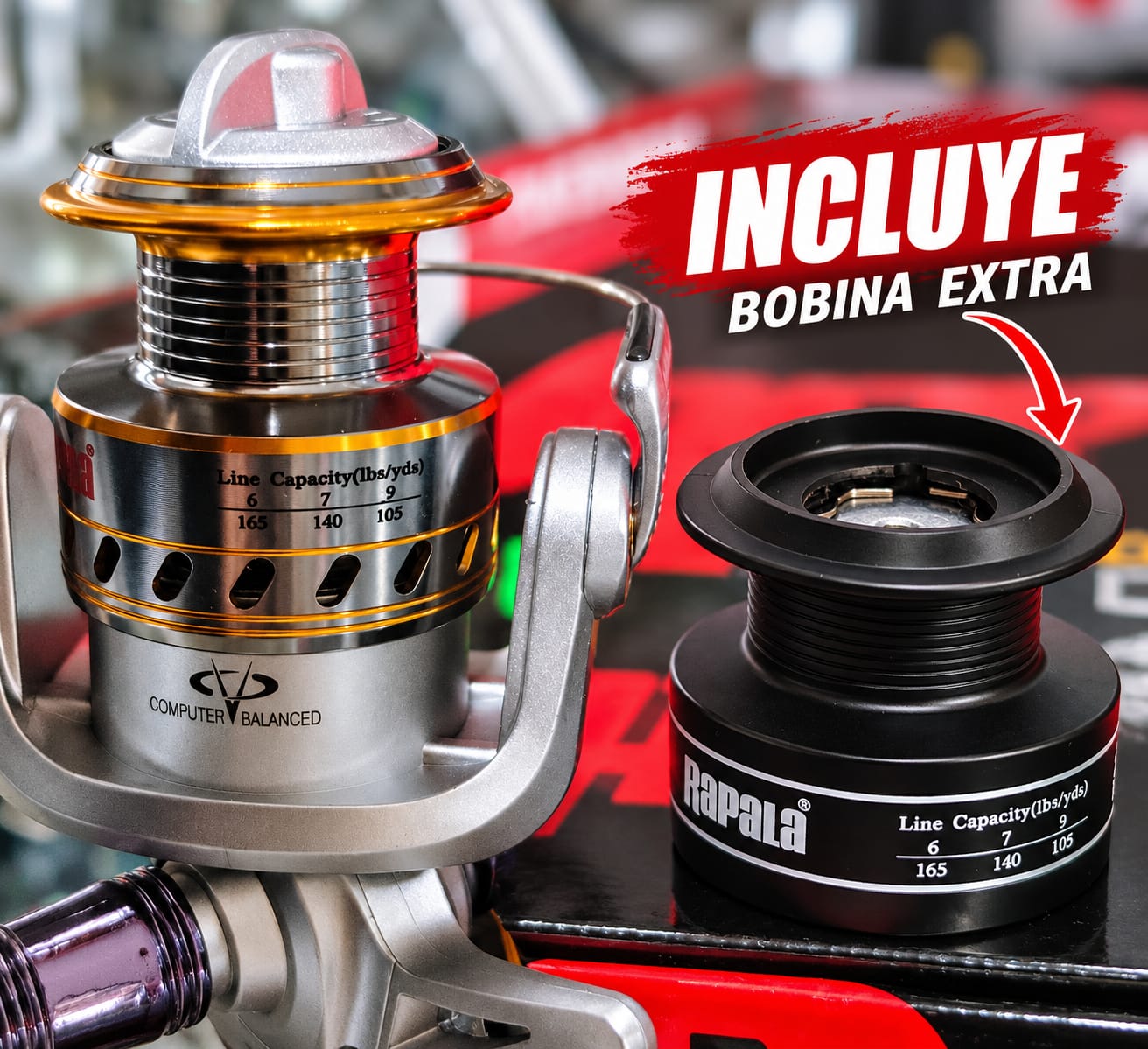 Carrete Rapala Corux 1000 Spinning - imagen 2